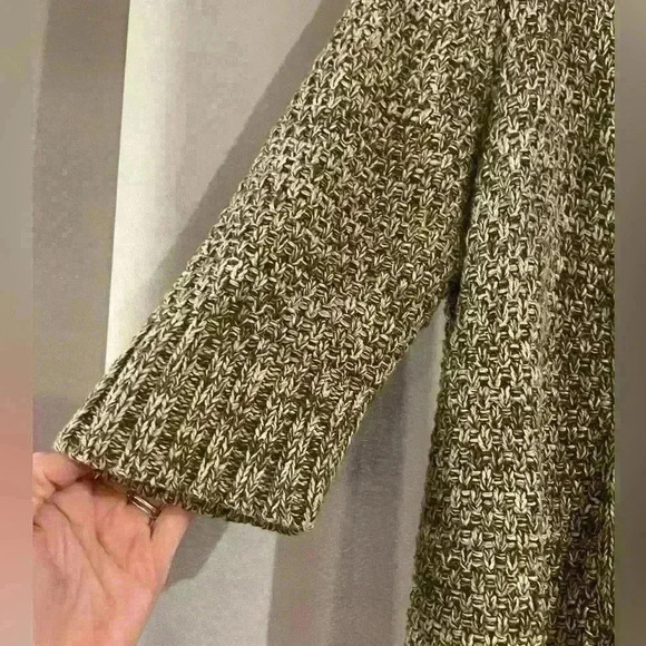 Women’s 3/4 Sleeve Tan/Brown Leo & Nicole Cardigan - Picture 2 of 6